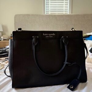 kate spade New York Black Leather Tote